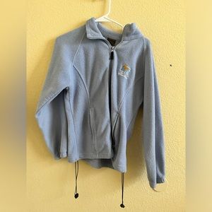 cute light blue zip up ‘yellowstone’ jacket